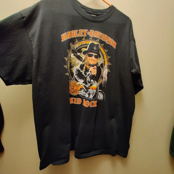 Harley-Davidson/Kid Rock Black Graphic T-Shirt size 2xlarge (not Harley shirt) - Picture 6 of 12